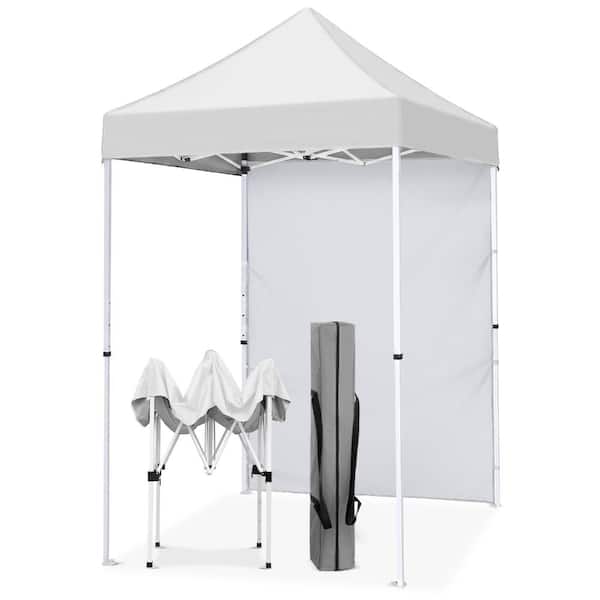5 ft. x 5 ft. Pop Up Canopy with 1 Removable Sunwall