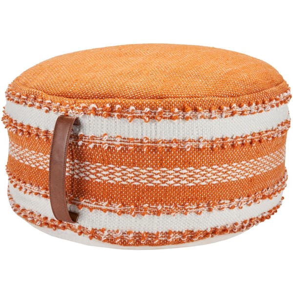 Mina Victory Orange Geometric 20 in. x 20 in. Indoor/Outdoor Throw Pillow