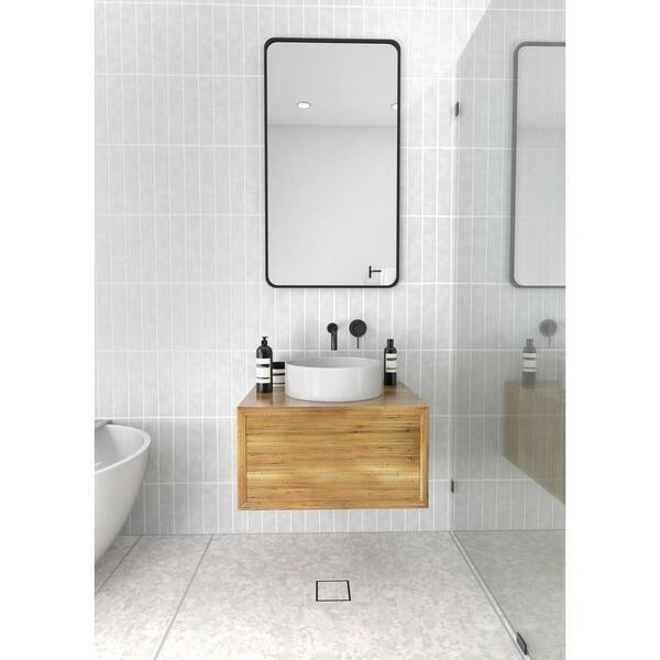 Glass Warehouse 22 In W X 40 H, Corner Bathroom Vanity Mirror