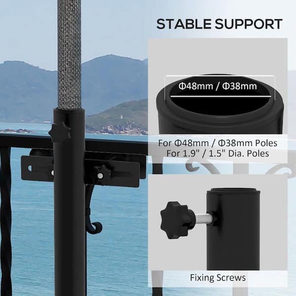 bonosuki 10ft patio umbrella BONOSUKI 10ft Patio Umbrella,Hanging Market Umbrellas w/Tilt Adjustment