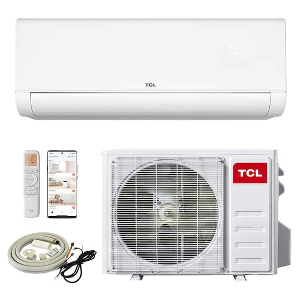 12,000 BTU 23 SEER2 Low Ambient 1-Zone Ductless Mini Split Heat Pump Air Conditioner 110/120V