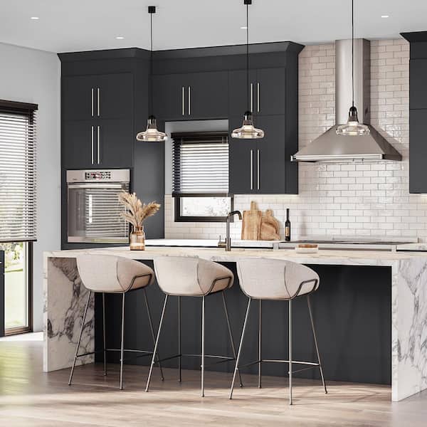 Cambridge 36-in W x 34.5-in H x 24-in D Grey Nordic Wood Engineered Wood Door Base Stock Cabinet Cambridge 36-in W x 34.5-in H x 24-in D Grey Nordic Wood Engineered Wood Door Base Stock Cabinet