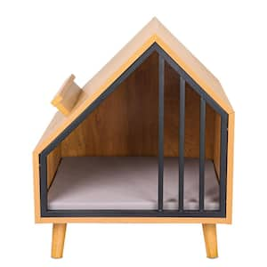 Runesay Wooden Pet House Cat Litter Box Enclosure with Drawer Side