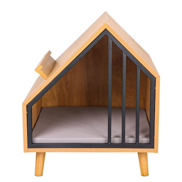 Runesay Cat House Wooden Cat Condo Bed Furniture for Cat and Small Dog House