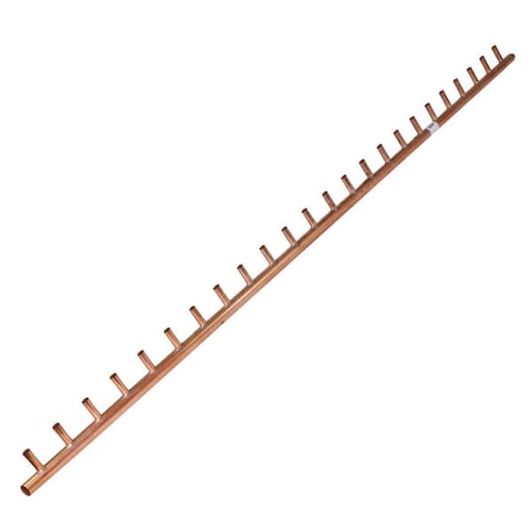 1-1/4 in. x 3/4 in. 24 Branch Copper Manifold Type K-3 in. On Center