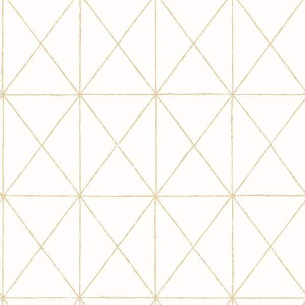 A-Street Prints Intersection Gold Geometric Paper Strippable Roll Wallpaper (Covers 56.4 sq. ft.)