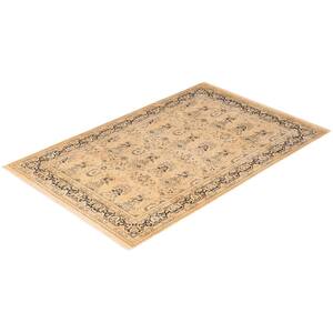 Mogul One-of-a-Kind Traditional Beige 6 ft. 0 in. x 9 ft. 3 in. Oriental Area Rug