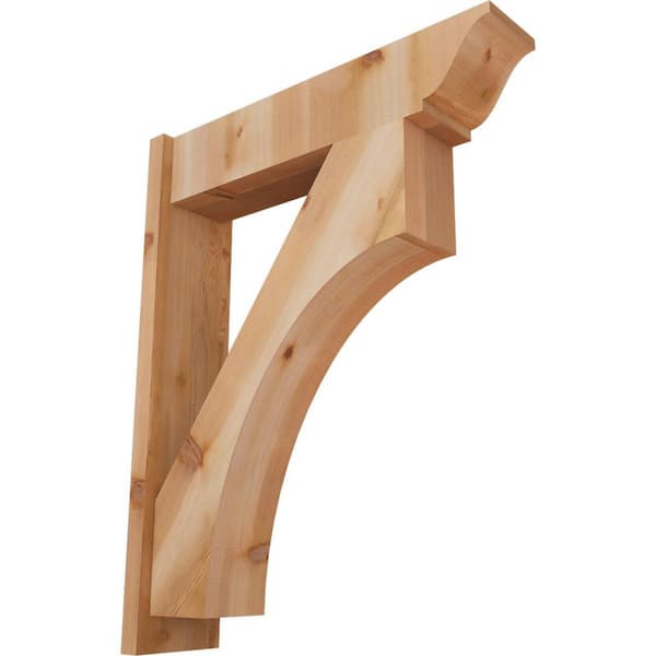 Ekena Millwork 8 in. x 38 in. x 30 in. Westlake Traditional Smooth Western Red Cedar Outlooker