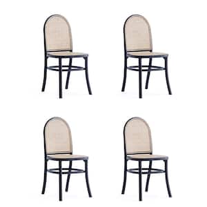 Paragon 2.0 Black and Cane Dining Side Chair (Set of 4)