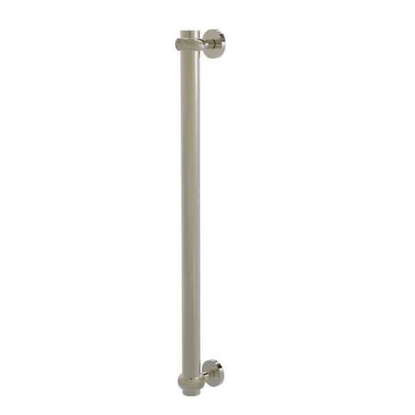Allied Brass 18 in. Center-to-Center Refrigerator Pull with Twisted Aents in Polished Nickel
