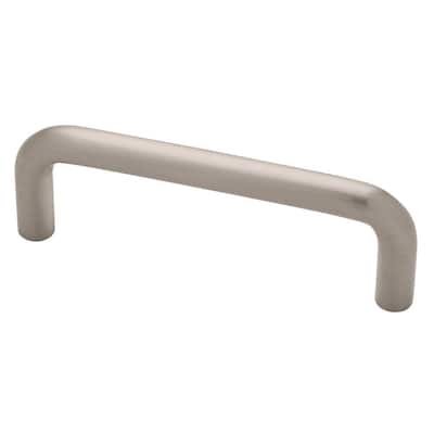 3 in. (76mm) Center-to-Center Satin Nickel Wire Drawer Pull