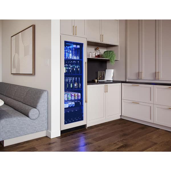 Zephyr Cooler PRB24F01BPG 266-Can - and Presrv Home Single The Depot Panel 24 14-Bottle Full Beverage in. Size Zone Ready
