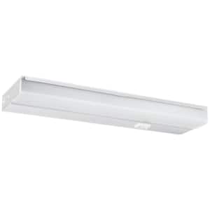 18 in. Hardwired White Integrated LED Linkable Under Cabinet Light Selectable CCT (1-Pack)