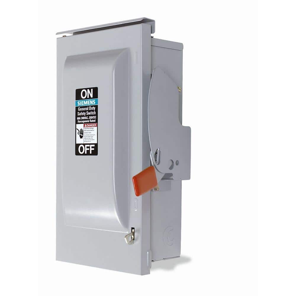 Siemens General Duty 100 Amp 240-Volt Three-Pole Outdoor Non