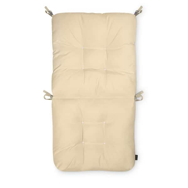 Classic Accessories 21 in. W x 19 in. D x 22.5 in. H Square Seat Back Patio Chair  Cushion in Soft Beige, Stripe 62-280-010301-EC - The Home Depot