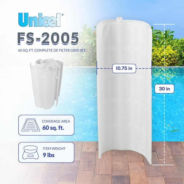 FG Series 30 in. Replacement DE Pool Filter Grid Set