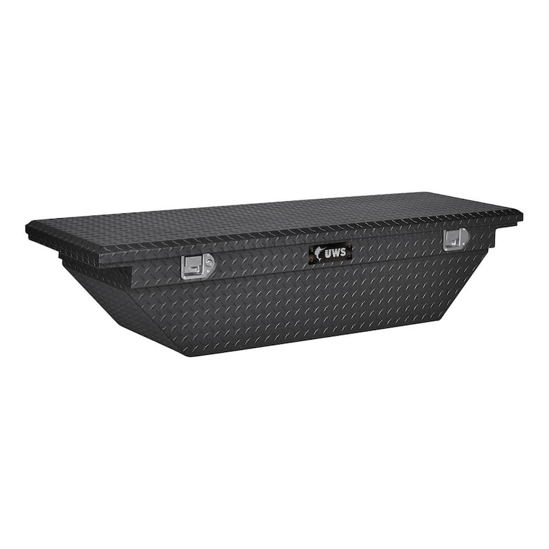 68 in. Matte Black Aluminum Low Profile Crossbed Truck Tool Box