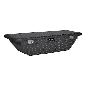 68 in. Matte Black Aluminum Low Profile Crossbed Truck Tool Box