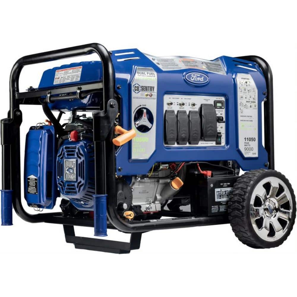 Ford 11,050-Watt/10,050-Watt Dual-Fuel Gasoline and Propane with Recoil Start CO Shutoff FG11050PBECO - The Home Depot
