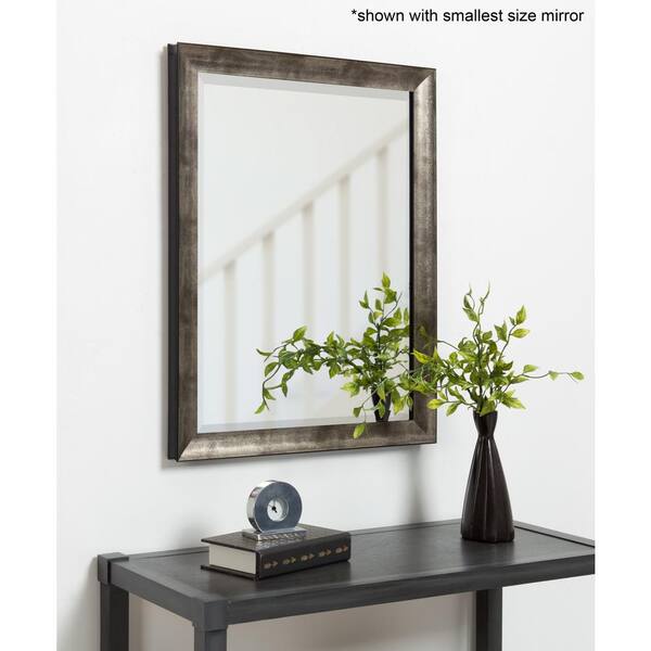 Kate and Laurel Harlen Rectangle Silver Wall Mirror