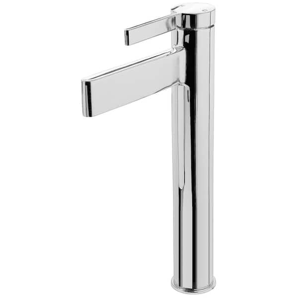 Novatto PHIA Single Handle Vessel Sink Faucet in Polished Chrome