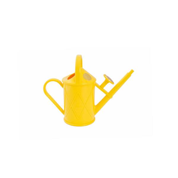 HAWS English Garden Heritage 0.25 Gal. Yellow Plastic Indoor Watering Can