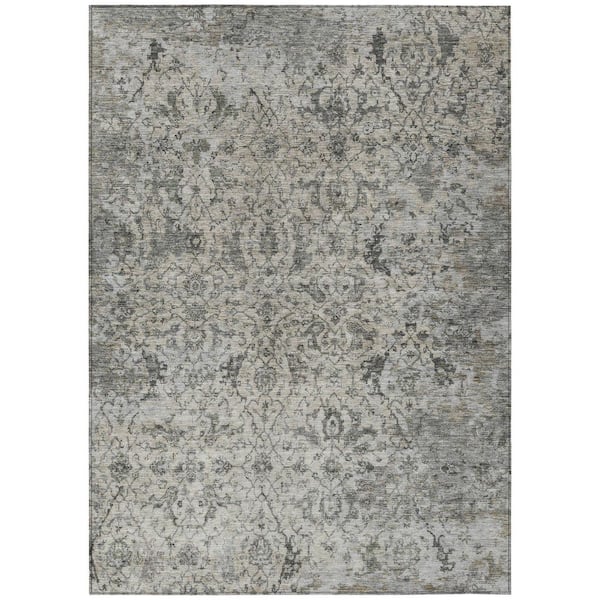 Chantille Machine Washable Indoor/Outdoor Abstract ACN2359 Beige 8 ft. x 10 ft. Area Rug