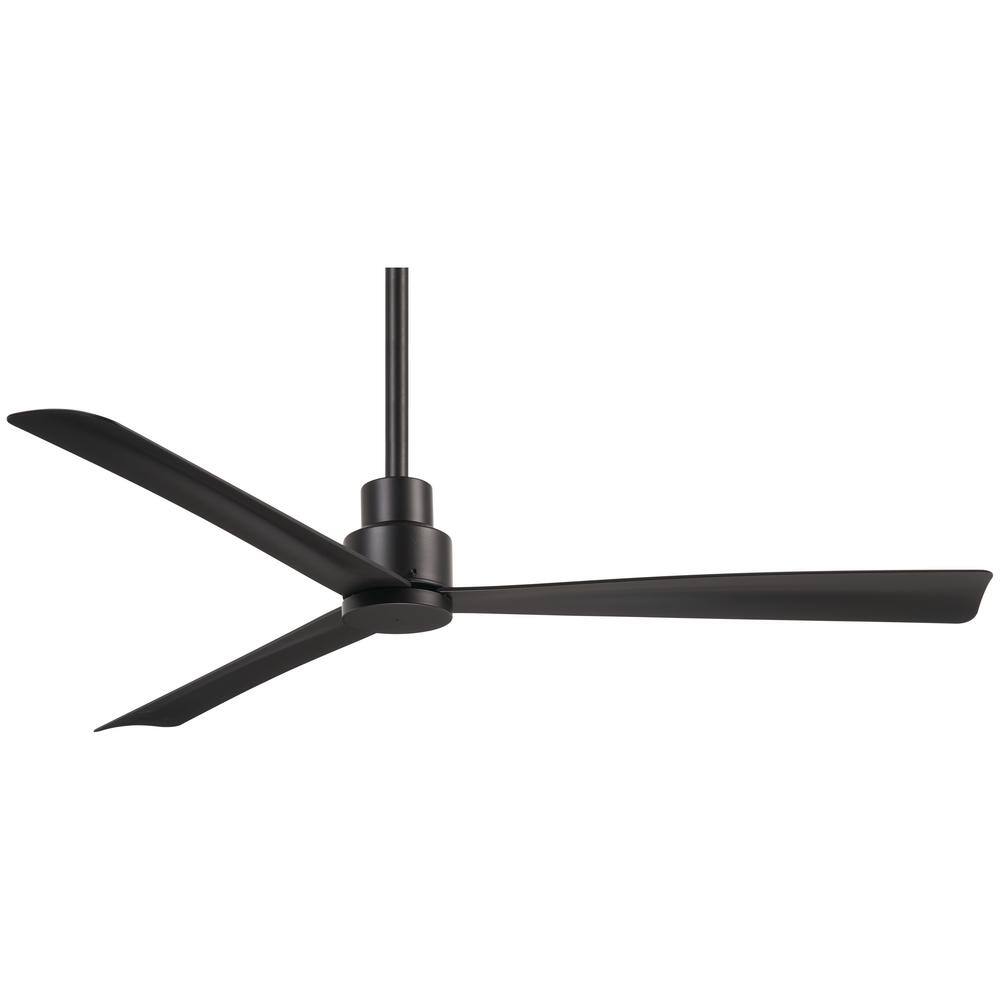 Minka Aire Simple 52 In Indoor Outdoor Coal Ceiling Fan With Remote Control F787 Cl The Home Depot