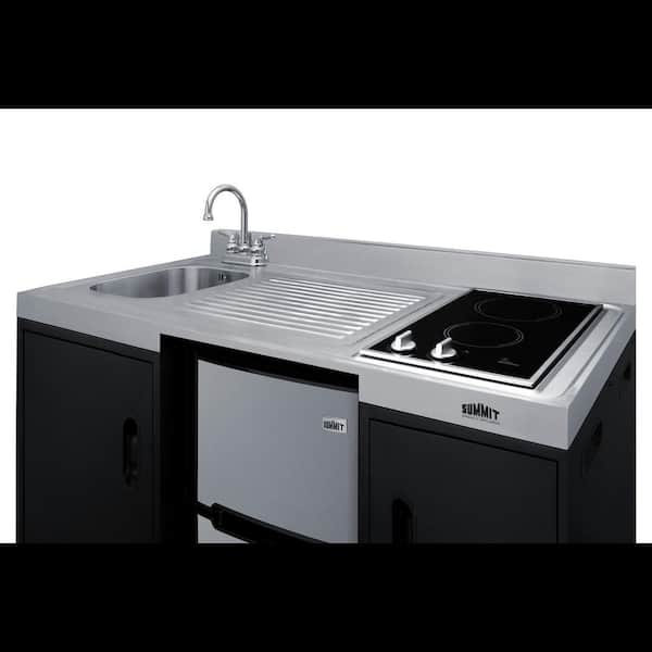 Summit Appliance 30 in. Compact Kitchen in Black