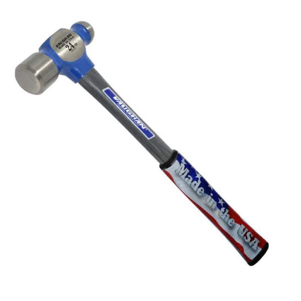 24 oz. Steel Ball Pein Hammer with 14 in. Fiberglass Handle