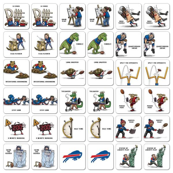 YouTheFan NFL Buffalo Bills Licensed Memory Match Game 2501451 - The Home  Depot