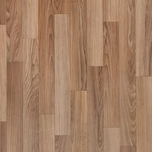 Take Home Sample - Autumn Brown Oak Residential Vinyl Sheet Flooring