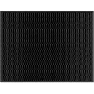 Honeycomb Black 35.5 in. x 46.75 in. Recycled Rubber Indoor/Outdoor Commercial Floor Mat