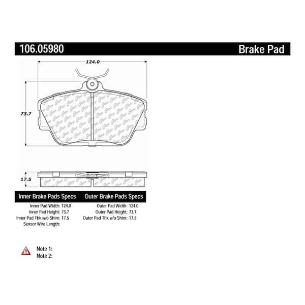 Centric Parts Disc Brake Pad Set