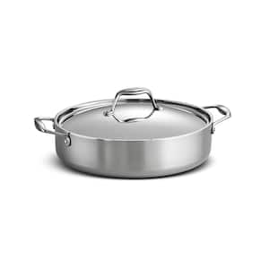 Gourmet Tri-Ply Clad 6 qt. Covered Stainless Steel Braiser