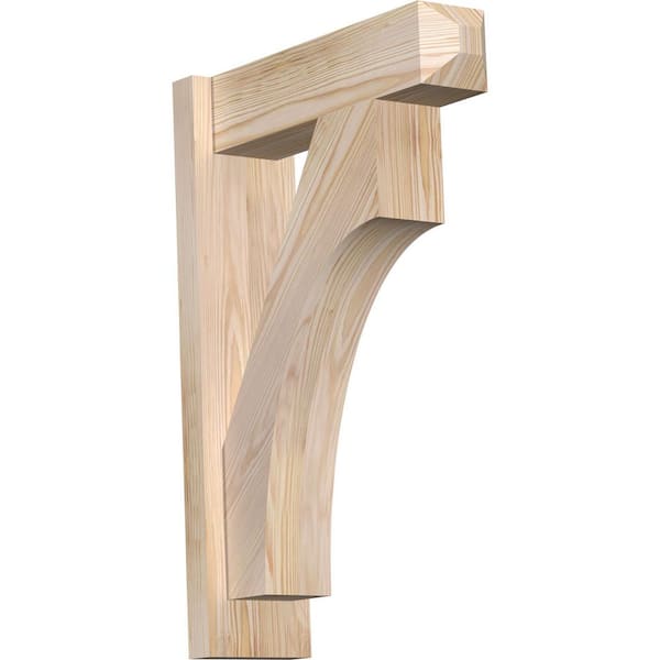 Ekena Millwork 6 in. x 26 in. x 18 in. Douglas Fir Westlake Craftsman Smooth Outlooker