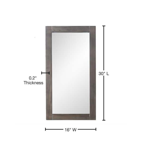 13 In W X 26 H Framed Rectangular, What Size Mirror For 18 Inch Vanity
