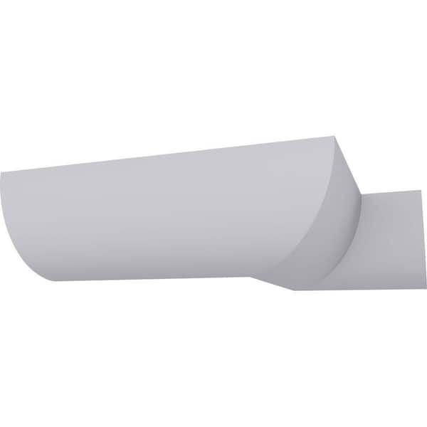 Ekena Millwork SAMPLE - 3-7/8 in. x 12 in. x 3-7/8 in. Polyurethane Cove Crown Moulding