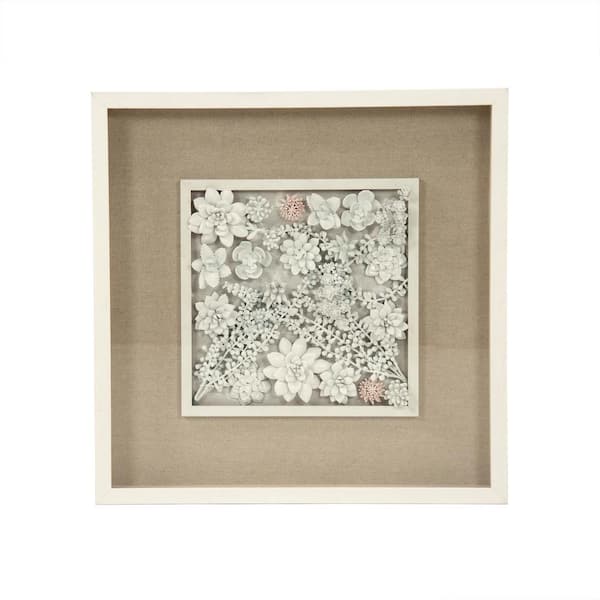 Zentique "Abstract Ceramic Botanical Wall Art"