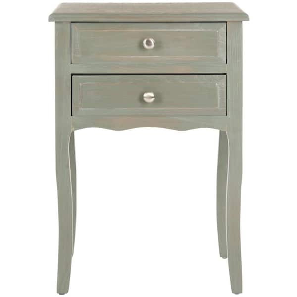 SAFAVIEH Lori Green/Gray Storage End Table