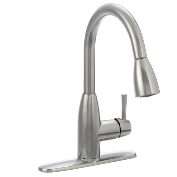 American Standard Fairbury Single-Handle Pull-Down Sprayer Kitchen Faucet in Stainless Steel