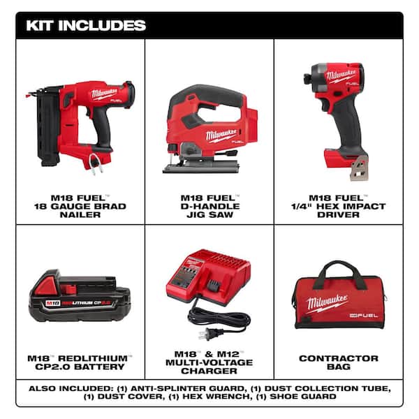 Milwaukee M18 FUEL GEN II 18V 18-Gauge Lith-Ion Brushless Cordless