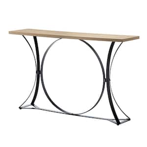 Ernest Acorn Rectangle 47 in. Console Wood Table with Solid Wood Table Top