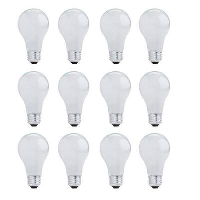 29-Watt A19 Dimmable Soft White Light Halogen Light Bulb (12-Pack)