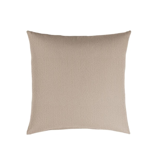 SORRA HOME Sorra Home Sunbrella Revive Sand Square Outdoor Throw Pillow