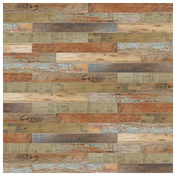 Merola Tile Melvin Color 2-7/8 in. x 12 in. Porcelain Floor and Wall Take Home Tile Sample