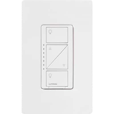 Caseta Smart Dimmer Switch, 150W LED/600W Incandescent, for Wall and Ceiling Lights, White
