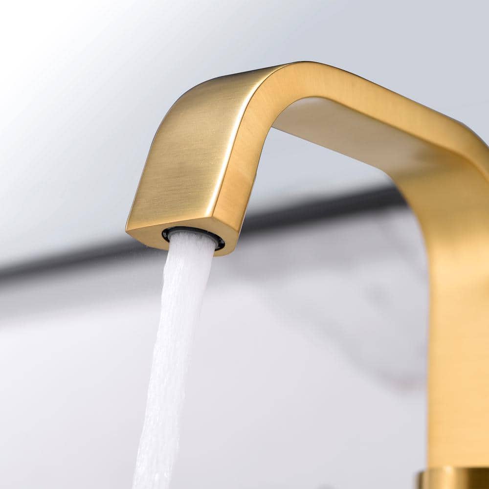 Modern Elegance Brushed Bronze Single-Handle Bathroom Faucet
