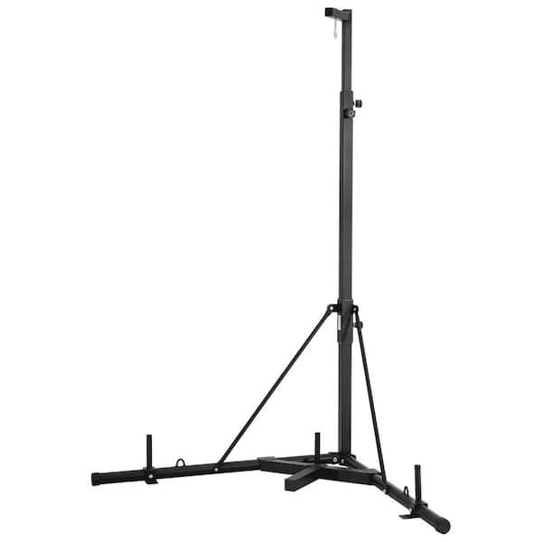 Punching Bag Stand Steel Workout Training Equipment Adjustable Height Boxing Punching Stand, Holds Up to 400 lbs.
