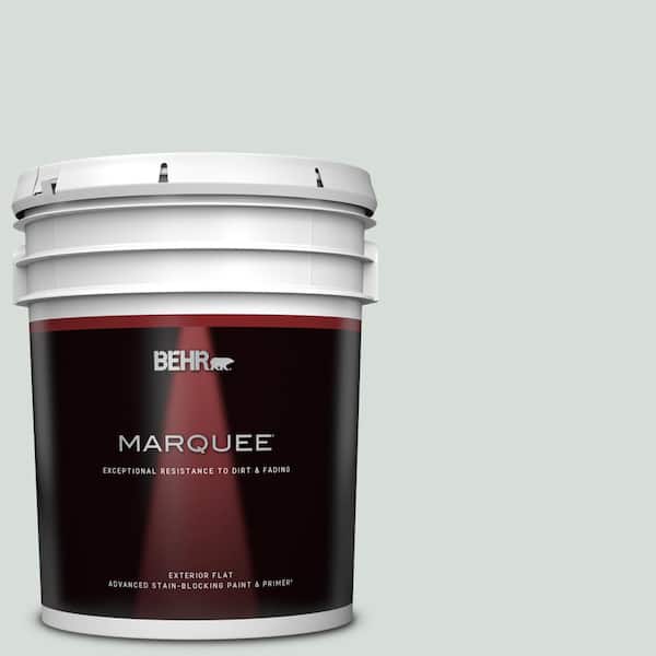 BEHR MARQUEE 5 gal. #PPL-66 Iced Slate Flat Exterior Paint & Primer